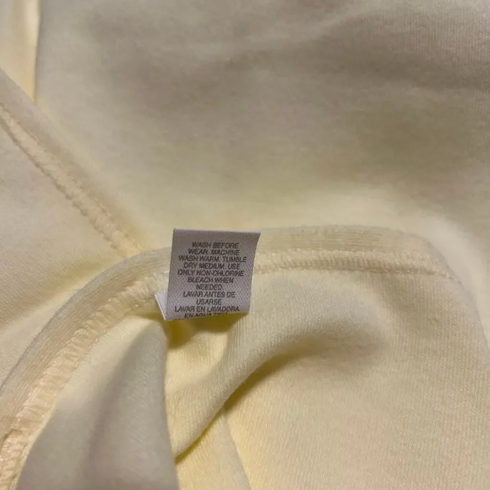 Vtg Carters Butter Yellow Baby Blanket Birdhouse Birds 100% Cotton Floral USA